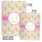 Pink & Green Geometric Soft Cover Journal - Compare