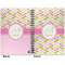 Pink & Green Geometric Spiral Journal 7 x 10 - Apvl