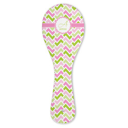 Pink & Green Geometric Ceramic Spoon Rest (Personalized)