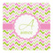 Pink & Green Geometric Square Decal - Medium (Personalized)