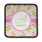 Pink & Green Geometric Square Patch