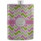 Pink & Green Geometric Stainless Steel Flask (Personalized)