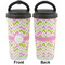 Pink & Green Geometric Stainless Steel Travel Cup - Apvl