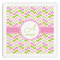 Pink & Green Geometric Paper Dinner Napkins (Personalized)