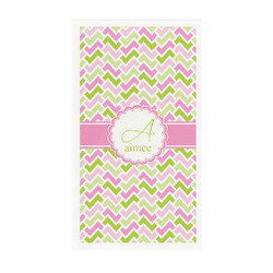 Pink & Green Geometric Guest Towels - Full Color - Standard (Personalized)