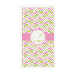 Pink & Green Geometric Guest Paper Towels - Full Color - Standard (Personalized)
