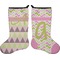 Pink & Green Geometric Stocking - Double-Sided - Approval