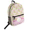 Pink & Green Geometric Student Backpack Front