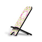 Pink & Green Geometric Stylized Cell Phone Stand - Large (Personalized)
