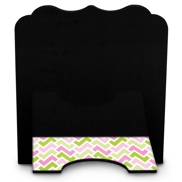 Pink & Green Geometric Stylized Tablet Stand - Back