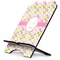 Pink & Green Geometric Stylized Tablet Stand - Side View