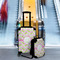 Pink & Green Geometric Suitcase Set 4 - IN CONTEXT