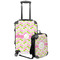 Pink & Green Geometric Suitcase Set 4 - MAIN