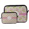 Pink & Green Geometric Tablet Sleeve (Size Comparison)