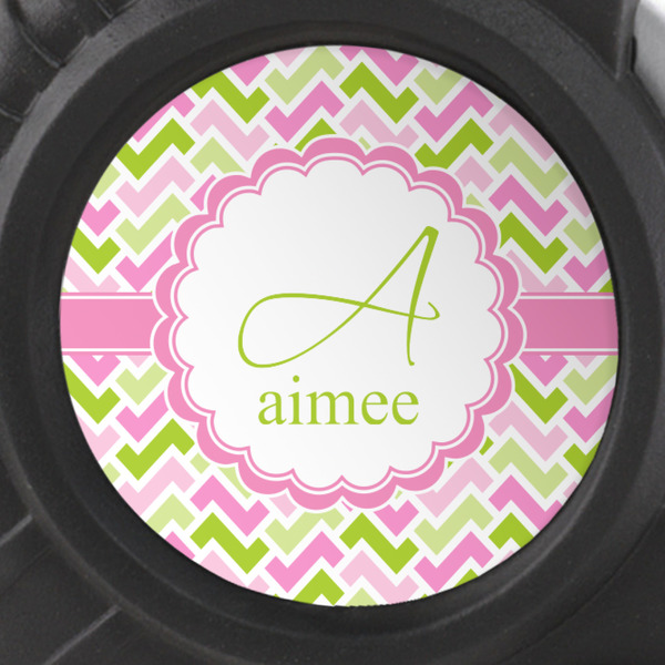 Pink & Green Geometric Tape Measure - 25ft - detail