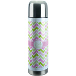 Pink & Green Geometric Stainless Steel Thermos (Personalized)