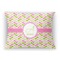 Pink & Green Geometric Throw Pillow (Rectangular - 12x16)