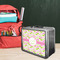 Pink & Green Geometric Tin Lunchbox - LIFESTYLE