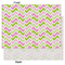 Pink & Green Geometric Tissue Paper - Heavyweight - Large - Front & Back