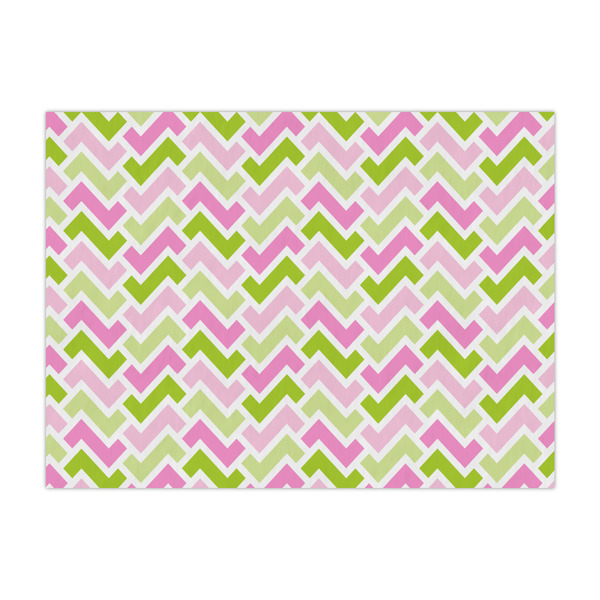 Custom Pink & Green Geometric Large Tissue Papers Sheets - Heavyweight