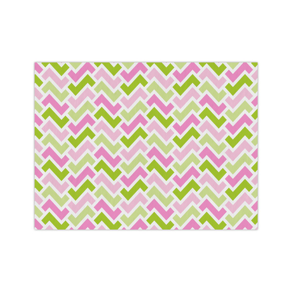 Custom Pink & Green Geometric Medium Tissue Papers Sheets - Heavyweight