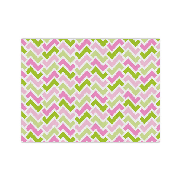 Custom Pink & Green Geometric Tissue Paper Sheets - Medium - Heavyweight