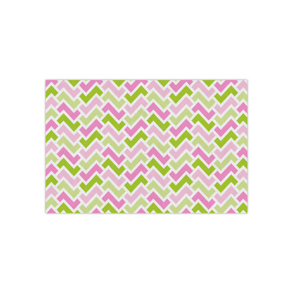 Custom Pink & Green Geometric Tissue Paper Sheets - Small - Heavyweight