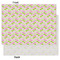 Pink & Green Geometric Tissue Paper - Lightweight - Large - Front & Back