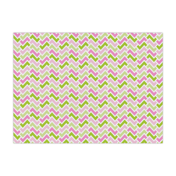 Custom Pink & Green Geometric Large Tissue Papers Sheets - Lightweight