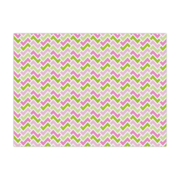 Custom Pink & Green Geometric Tissue Paper Sheets - Large - Lightweight