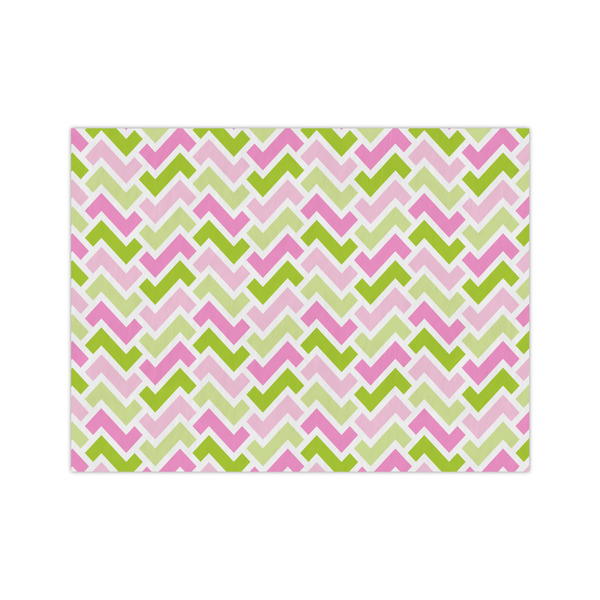 Custom Pink & Green Geometric Tissue Paper Sheets - Medium - Lightweight