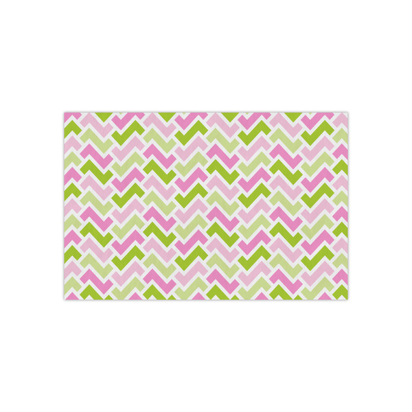 Custom Pink & Green Geometric Tissue Paper Sheets - Small - Lightweight