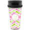 Pink & Green Geometric Acrylic Travel Mug without Handle (Personalized)