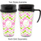 Pink & Green Geometric Travel Mugs - with & without Handle