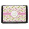 Pink & Green Geometric Trifold Wallet (Personalized)