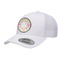 Pink & Green Geometric Trucker Hat - White (Personalized)