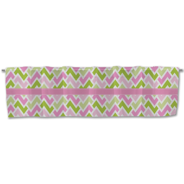 Pink & Green Geometric Valance - Front