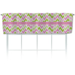 Pink & Green Geometric Valance