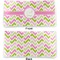 Pink & Green Geometric Vinyl Check Book Cover - Front and Back