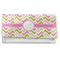 Pink & Green Geometric Vinyl Checkbook Cover (Personalized)