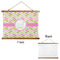 Pink & Green Geometric Wall Hanging Tapestry - Landscape - APPROVAL