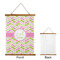 Pink & Green Geometric Wall Hanging Tapestry - Portrait - APPROVAL