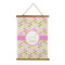 Pink & Green Geometric Wall Hanging Tapestry (Personalized)