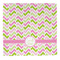 Pink & Green Geometric Washcloth - Front - No Soap