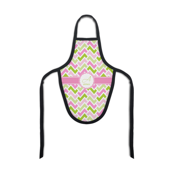 Custom Pink & Green Geometric Bottle Apron (Personalized)
