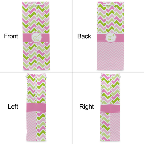 Pink & Green Geometric Wine Gift Bag - Gloss - Approval