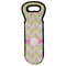 Pink & Green Geometric Wine Tote Bag (Personalized)