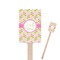 Pink & Green Geometric Rectangle Wooden Stir Sticks (Personalized)