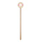 Pink & Green Geometric Wooden 6" Stir Stick - Round - Single Stick