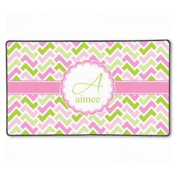 Pink & Green Geometric XXL Gaming Mouse Pad - 24" x 14" (Personalized)